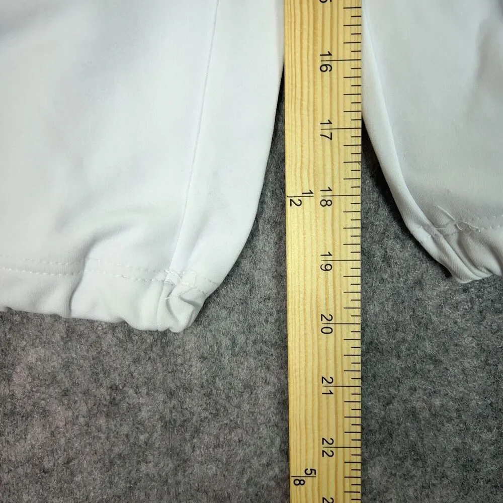 Russell Athletic Womens Softball Pants Extra Large ray White Black Snap‎ Button